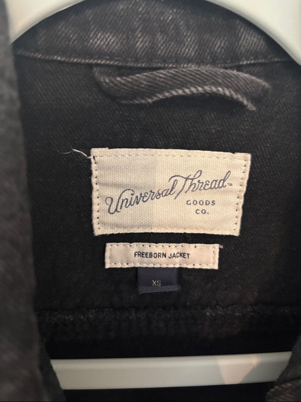 Universal Thread Washed Black Denim Jacket - Picture 2 of 5